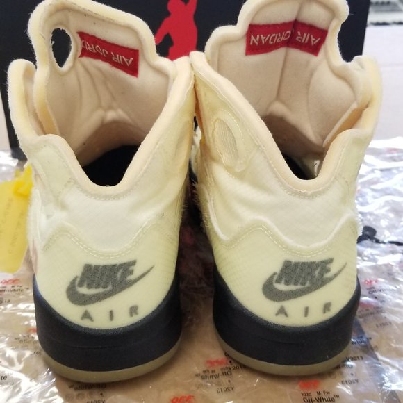 Air Jordan 5 Retro SP Off-White DH8565 100 Size 6.5